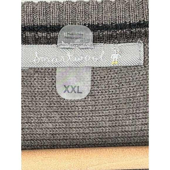 Smartwool Cheyenne Creek Crewneck Sweater Merino Wool Blend Taupe Men’s XXL - Picture 6 of 14